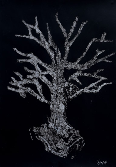 de sombres bois 01 Peinture artistique abstraite contemporaine