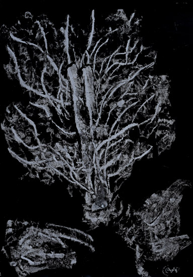 de sombres bois 01 Peinture artistique abstraite contemporaine